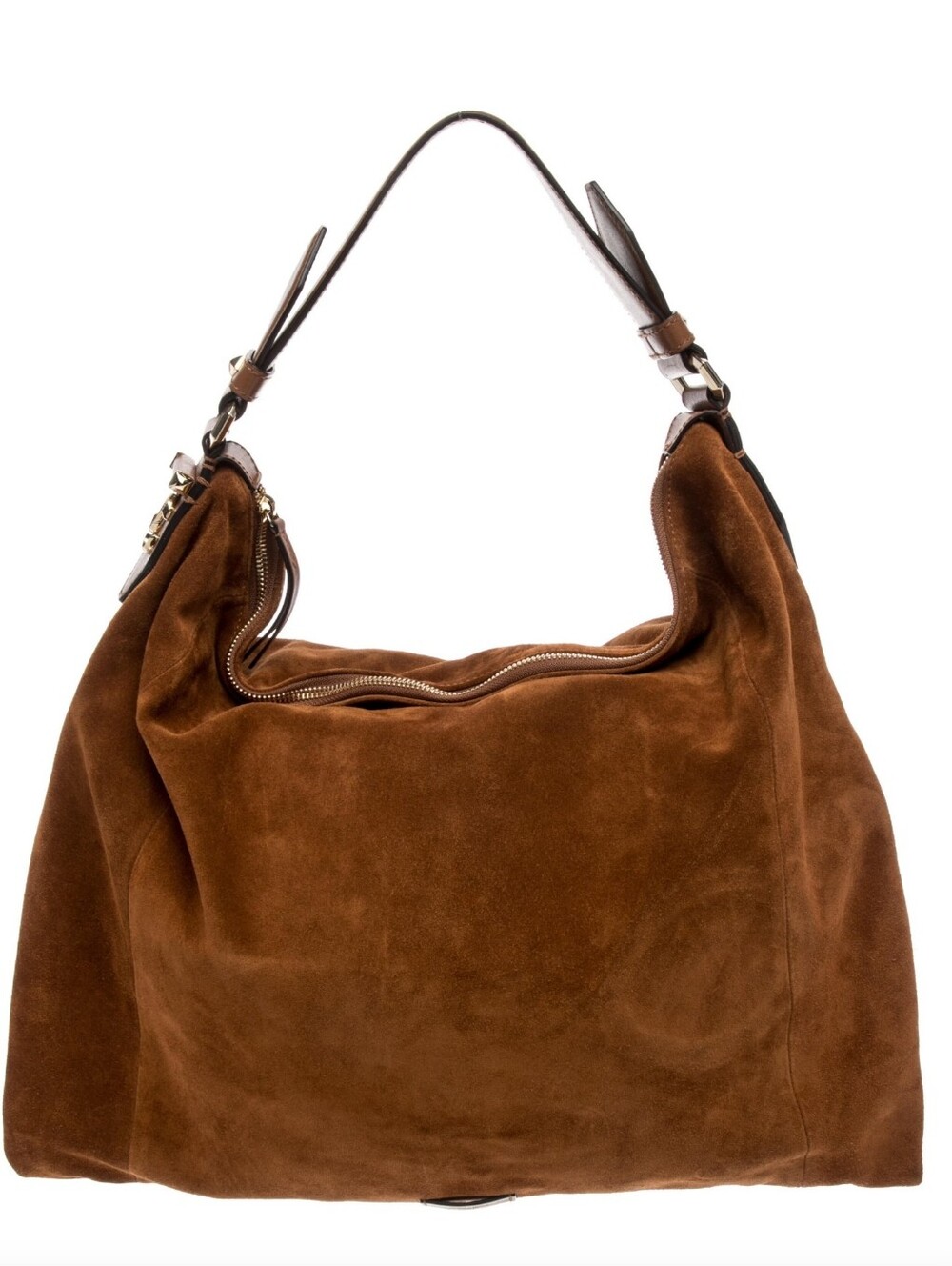 Jimmy Choo Brown Suede Hobo Bag